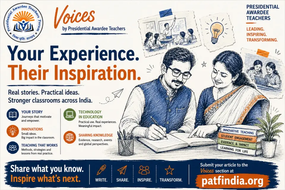 Your Voice Matters — Write for PATF India's Voices Section